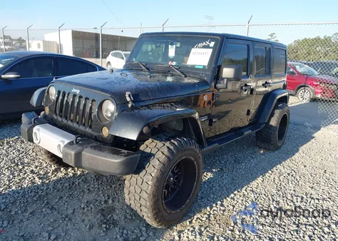 2014 Jeep Wrangler Unlimited Sahara z USA, uszkodzony, nr VIN 1C4BJWEGXEL224686